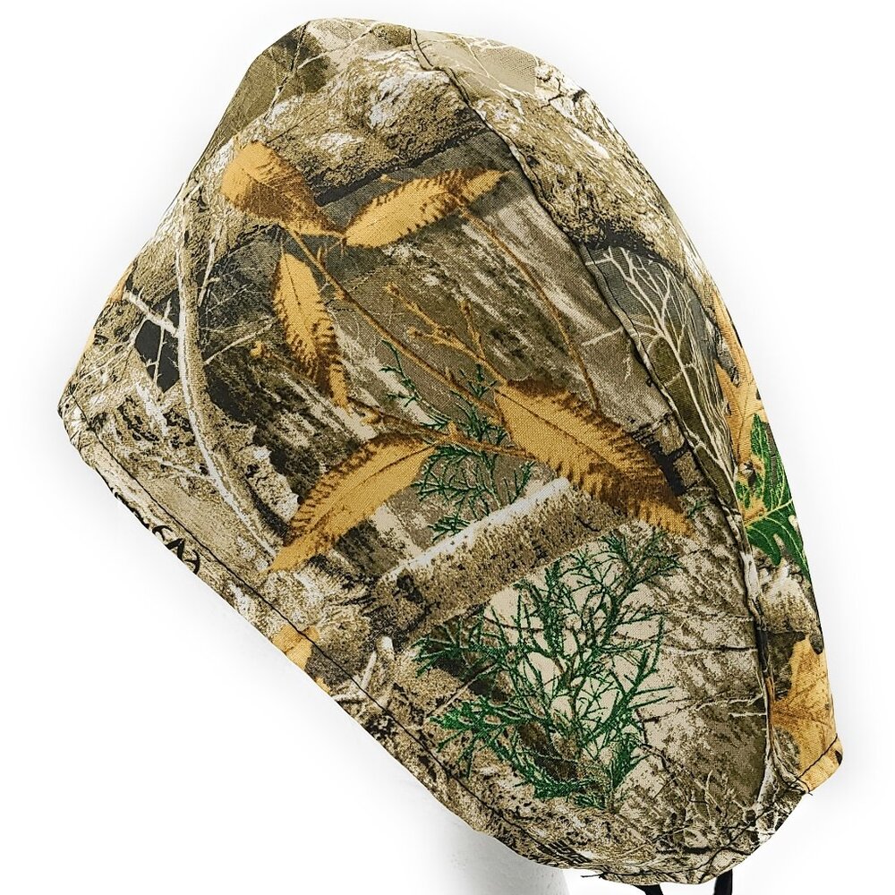 Woods Tree camo camouflage Surgical Scrub Cap Medical Hospital Cap